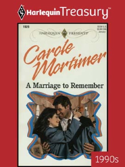 Title details for A Marriage To Remember by Carole Mortimer - Available